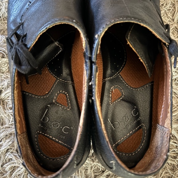BOC Born Concept Shoes Womens 8M Black Side Lace Up Leather - Picture 6 of 7